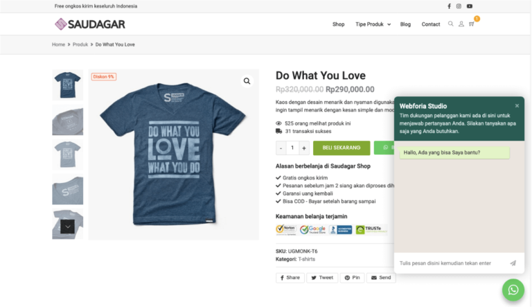 Plugin whatsapp chat woocommerce